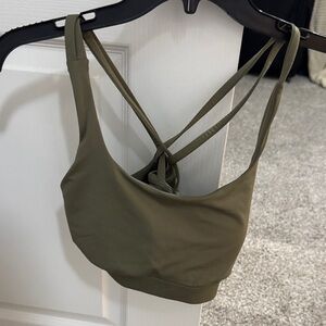 Lululemon Athletica Khaki Strappy Sports Bra